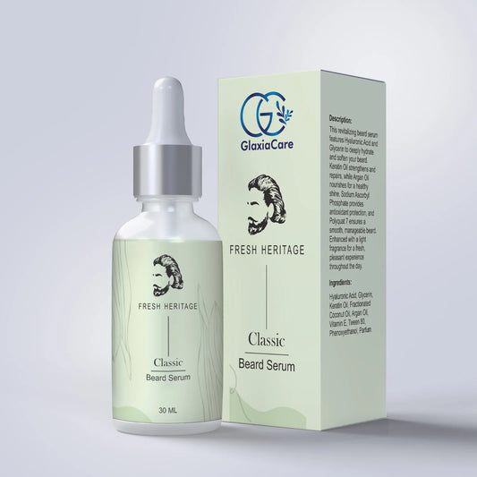 GlaxiaCare Beard Serum - For Growth, Softness, & Shine